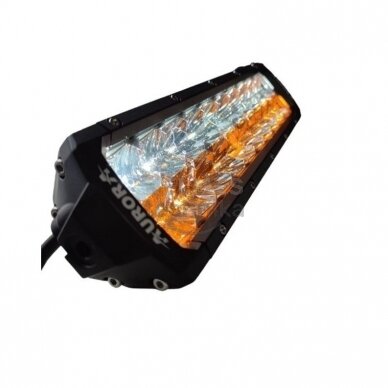 12" (30.48 cm) AURORA "D5 Double row DAKAR" serijos žibintas 50W Balta + 50W Geltona COMBO