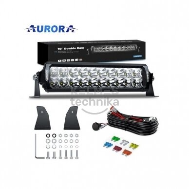 12" (30.48 cm) AURORA "D5 Double row DAKAR" serijos žibintas 50W Balta + 50W Geltona COMBO 2
