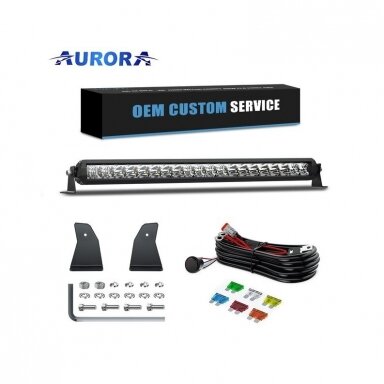 20" (50.8 cm) AURORA "D5 Single row" serijos žibintas 100W COMBO
