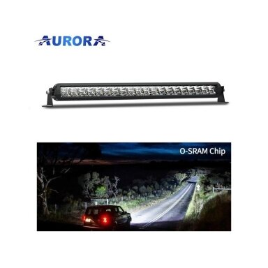 20" (50.8 cm) AURORA "D5 Single row" serijos žibintas 100W COMBO