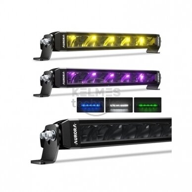 20" (50.8 cm) AURORA "S6 Single row RGB" serijos žibintas 100W DRIVING BEAM 1