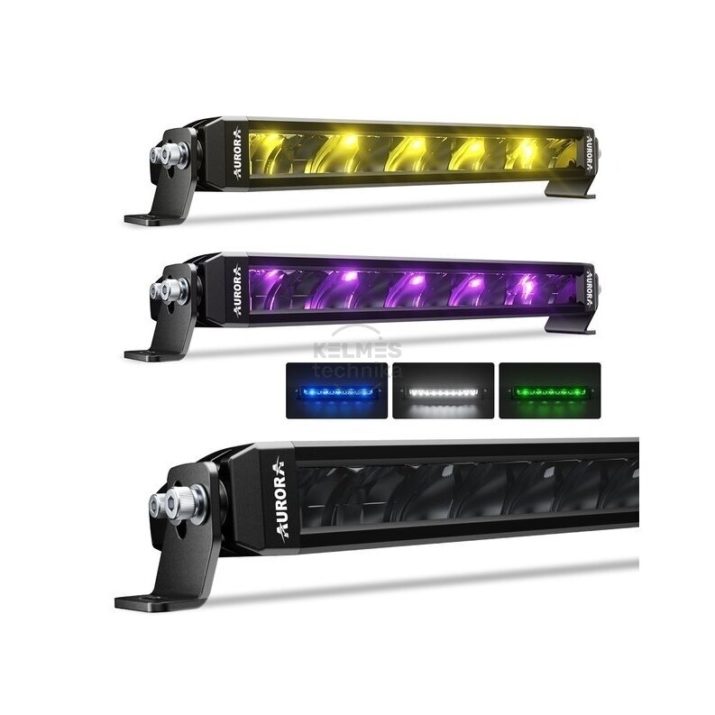 20" (50.8 cm) AURORA "S6 Single row RGB" serijos žibintas 100W DRIVING BEAM 1