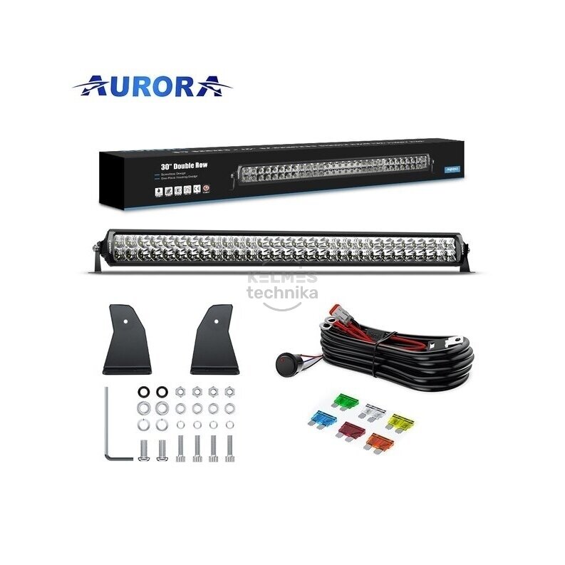 30" (76.2 cm) AURORA "D5 Double row" serijos žibintas 300W COMBO
