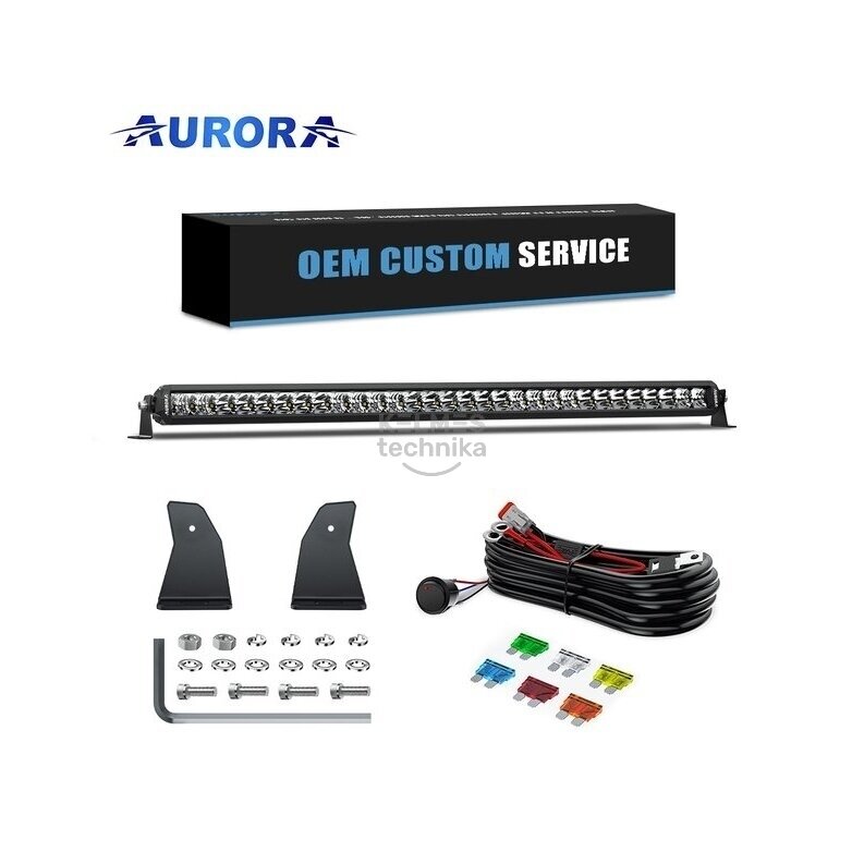 30" (76.2 cm) AURORA "D5 Single row" serijos žibintas 150W COMBO