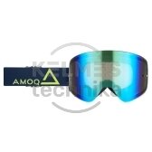 Akiniai AMOQ MX Vision Magnetic Navy-Gold - Gold Mirror
