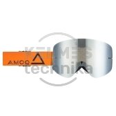 Akiniai AMOQ MX Vision Magnetic Oranžinė-Juoda - Silver Mirror
