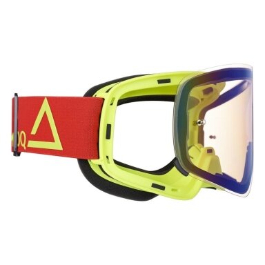 Akiniai AMOQ MX Vision Magnetic Raudoni-HiVis - Gold Mirror