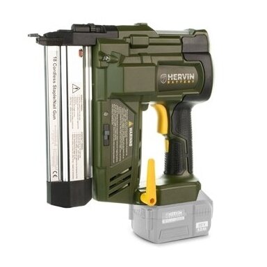 Akumuliatorinis vinių kalimo įrankis HERVIN BATTERY, 20 V, be akumuliatoriaus, PLFNL-725 Akumuliatorinis vinių kalimo įrankis HERVIN BATTERY, 20 V, be akumuliatoriaus, PLFNL-725