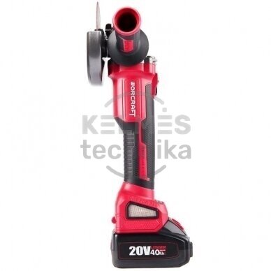 AKUMULIATORINIS ŠLIFUOKLIS KAMPINIS 125MM 20V LI-ION (PLASTIKINĖ DĖŽĖ) 1 AKUMULIATORINIS ŠLIFUOKLIS KAMPINIS 125MM 20V LI-ION (PLASTIKINĖ DĖŽĖ) 1