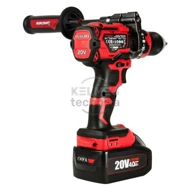 Akumuliatorinis suktuvas-gręžtuvas su kalimu WORCRAFT 20V LI-ION (XCUBE dėžė) 1