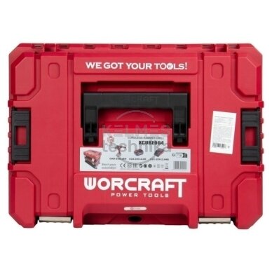 Akumuliatorinis suktuvas-gręžtuvas su kalimu WORCRAFT 20V LI-ION (XCUBE dėžė) 5 Akumuliatorinis suktuvas-gręžtuvas su kalimu WORCRAFT 20V LI-ION (XCUBE dėžė) 5