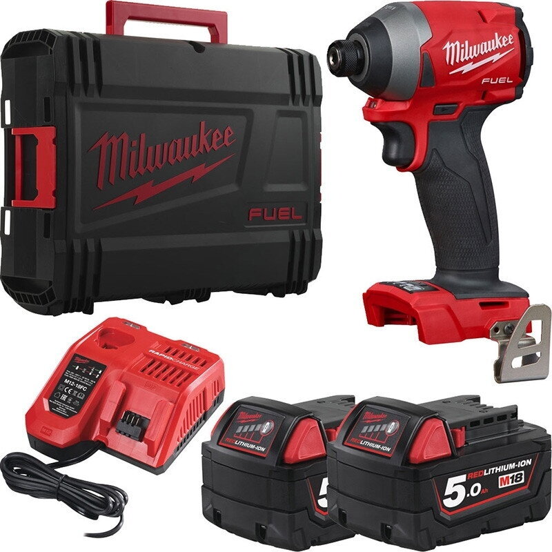 Smūginis suktuvas Milwaukee M18FID2-502X; 1/4 Hex; 18 V