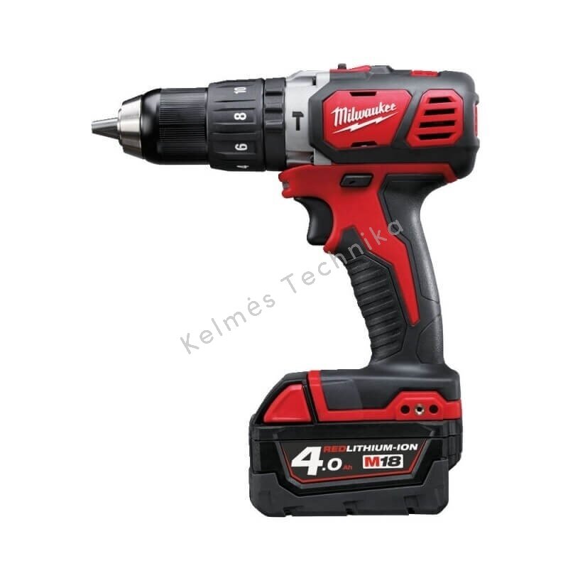 Akumuliatorinis smūginis gręžtuvas MILWAUKEE M18 BPD-402C 2