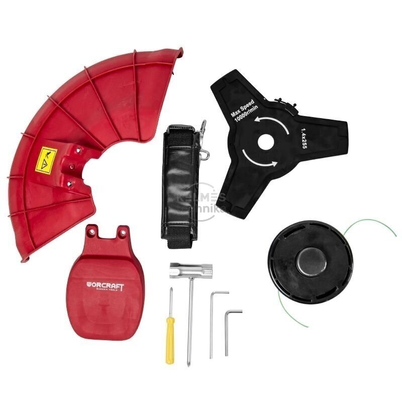 Akumuliatorinis trimeris 2in1 40V (20V+20V) LI-ION 11 Akumuliatorinis trimeris 2in1 40V (20V+20V) LI-ION 11