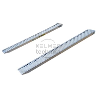 Aliuminės rampos 75x25NB 2900 - 3550kg G užkabinimas