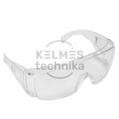 Apsauginiai akiniai, polikarbonatiniai, balti Dedra BH1050