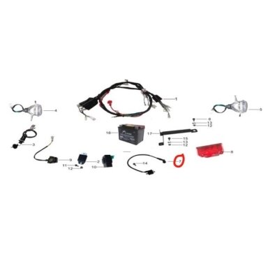 Babina su laidu Kayo A180/AU180 IGNITION COIL 306001-0013 Nr. 7