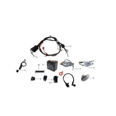 Babina su laidu Kayo AY70/AU110/AT110 ignition coil Nr. 7