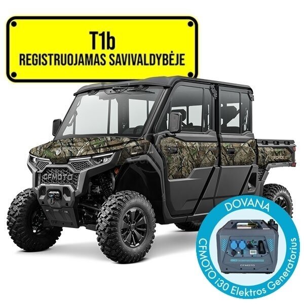 Bagis CFMOTO U10 PRO HIGHLAND XL EPS T1 (mini traktorius) (Kamufliažas)