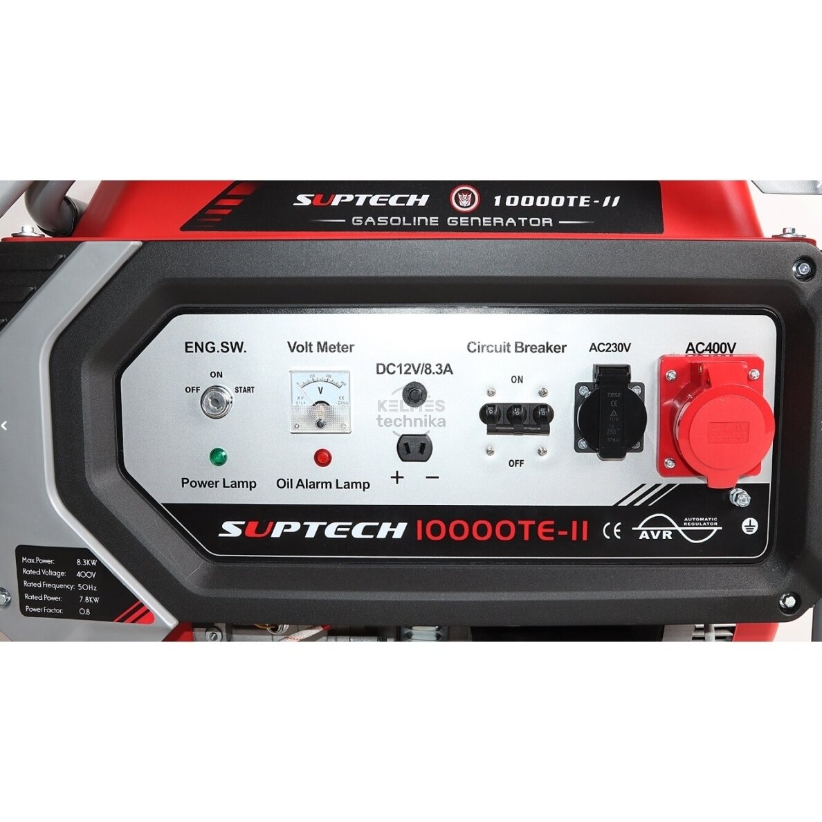 Benzininis generatorius SUPTECH 10000TE-II (trifazis) 1