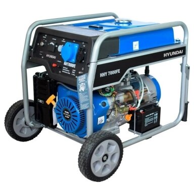 Benzininis elektros generatorius Hyundai HHY7000FEK 5500 W Benzininis elektros generatorius Hyundai HHY7000FEK 5500 W