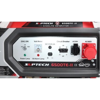 Benzininis generatorius SUPTECH 6500TE-II (trifazis)