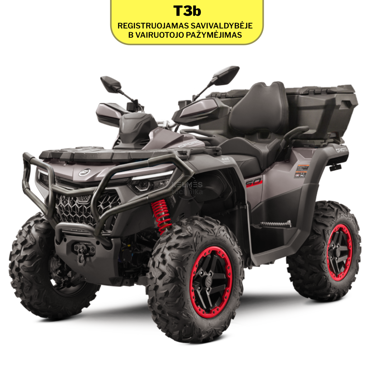 CFMOTO CFORCE 850 Touring G3 keturratis T3b (ratinis traktorius) (Granite Ridge)