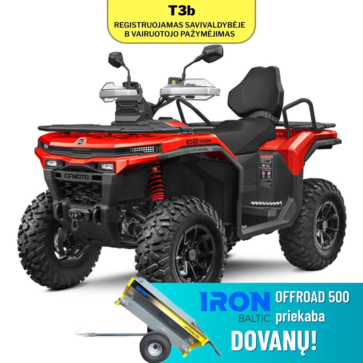 CFORCE C5 Touring keturratis T3b, Magma Red