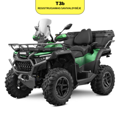 CFMOTO CFORCE 1000 OVERLAND G3 keturratis T3, miško žalia