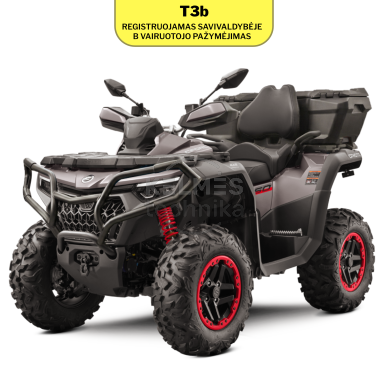 CFMOTO CFORCE 850 Touring G3 keturratis T3b (ratinis traktorius) (Granite Ridge)