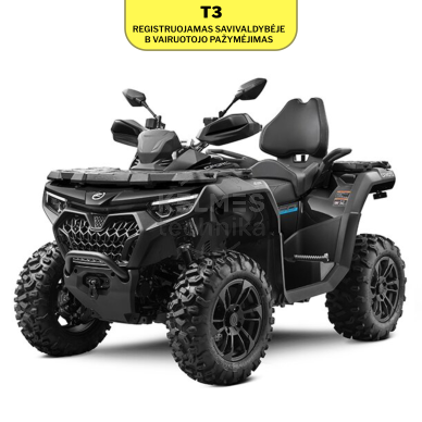 CFMOTO CFORCE 850 Touring Standard G3 keturratis T3b, juodas 1