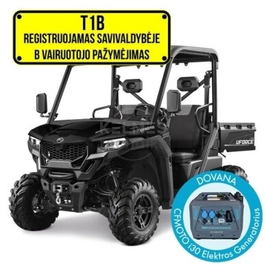 CFMOTO UFORCE 600 EPS Bagis T1b (mini traktorius) Nebula black CFMOTO UFORCE 600 EPS Bagis T1b (mini traktorius) Nebula black