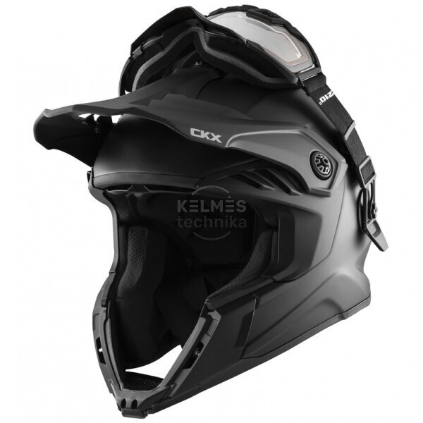 CKX TITAN Airflow Matt Black šalmas su šildomu akinių stiklu 1 CKX TITAN Airflow Matt Black šalmas su šildomu akinių stiklu 1