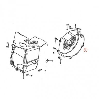 Dangtis KAYO A180 COVER CLMPPAN 101041-0124 Nr. 1