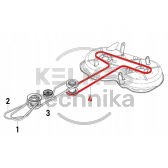Diržas Husqvarna rider r 115b,115c 120c Jonsered fr 2315 ma 589533101 Diržas Husqvarna rider r 115b,115c 120c Jonsered fr 2315 ma 589533101