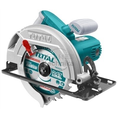 Diskinis pjūklas TOTAL, 1400 W, 185 mm, pjovimo gylis 65 mm, TS1141856