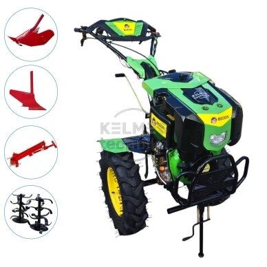 Motoblokas - Kultivatorius | Farmer/Bizon 1350DE/3 (komplektas), Dyzelinis Motoblokas - Kultivatorius | Farmer/Bizon 1350DE/3 (komplektas), Dyzelinis