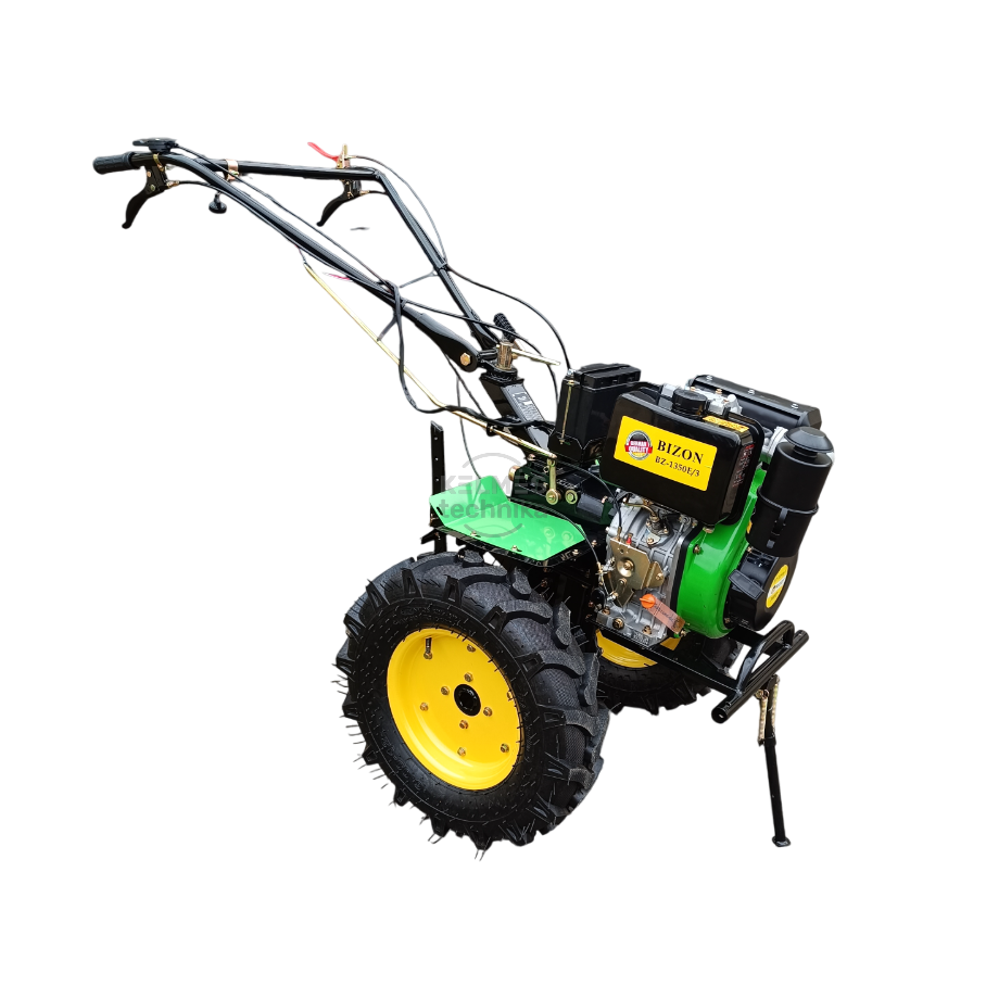Dyzelinis kultivatorius-motoblokas BIZON BZ-1350E/3 (komplektas)