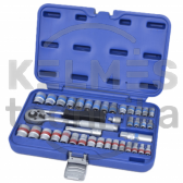 GALVUČIŲ RINKINYS 3/8"+1/4" (40VNT) (SAE & METRIC) GALVUČIŲ RINKINYS 3/8"+1/4" (40VNT) (SAE & METRIC)