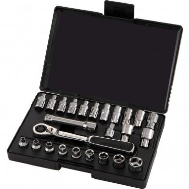GALVUČIŲ RINKINYS 1/4" (25VNT)
