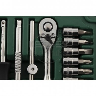 GALVUČIŲ RINKINYS 1/4" (52VNT) 1 GALVUČIŲ RINKINYS 1/4" (52VNT) 1