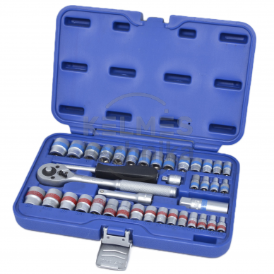 GALVUČIŲ RINKINYS 3/8"+1/4" (40VNT) (SAE & METRIC) GALVUČIŲ RINKINYS 3/8"+1/4" (40VNT) (SAE & METRIC)