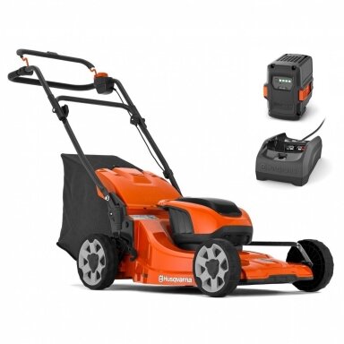 HUSQVARNA LC 142i su akumuliatoriumi ir įkrovikliu