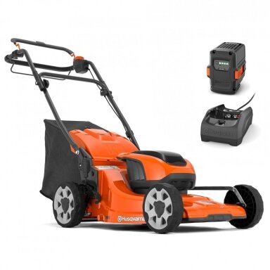 HUSQVARNA LC 142iS su akumuliatoriumi ir įkrovikliu