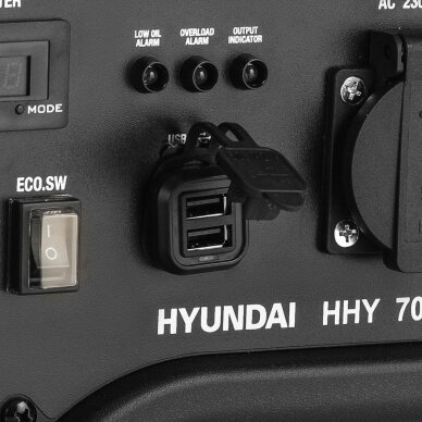 Inverterinis benzininis generatorius HYUNDAI HHY 7050Si 7