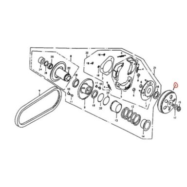 Išorinė sankaba KAYO A180 OUTER CLUTCH 101041-0186 Nr. 1