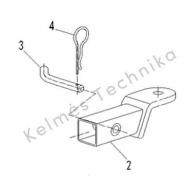 Kablio adapteris CFMOTO 7000-808100 HITCH KIT(2", 136mm) ASSY 2 Kablio adapteris CFMOTO 7000-808100 HITCH KIT(2", 136mm) ASSY 2