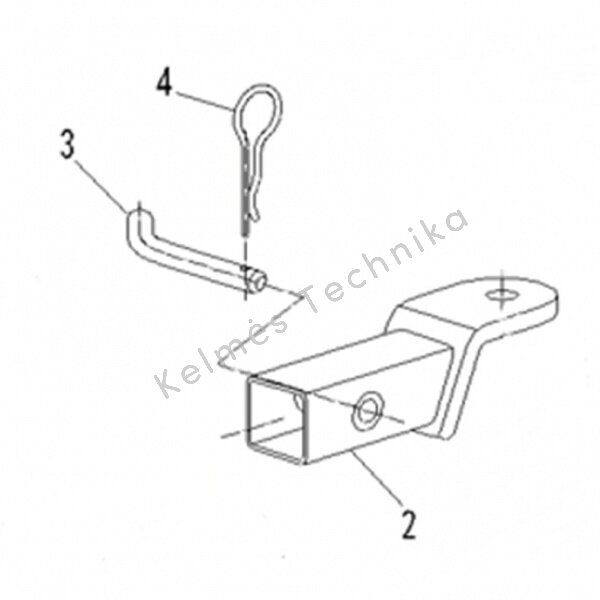 Kablio adapteris CFMOTO 7000-808100 HITCH KIT(2", 136mm) ASSY 2 Kablio adapteris CFMOTO 7000-808100 HITCH KIT(2", 136mm) ASSY 2