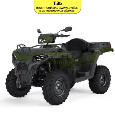 Keturratis Polaris Sportsman X2 570 EPS - Sage Green 2025 (Ratinis traktorius) T3b Keturratis Polaris Sportsman X2 570 EPS - Sage Green 2025 (Ratinis traktorius) T3b