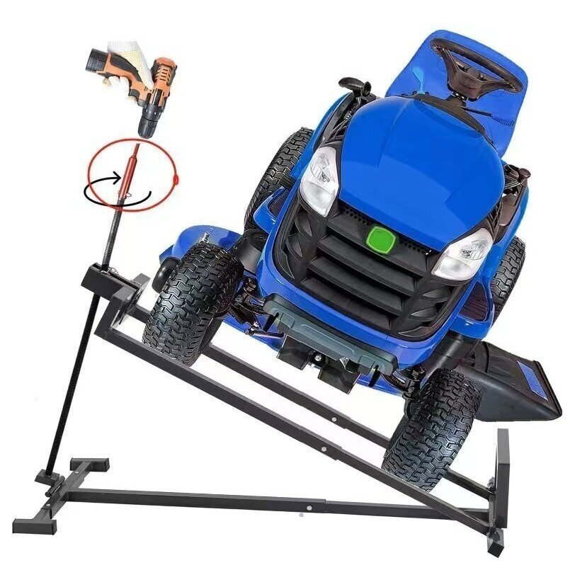 Mechaninis sodo traktoriukų ir vejapjovių keltuvas (šono) 340kg 1 Mechaninis sodo traktoriukų ir vejapjovių keltuvas (šono) 340kg 1